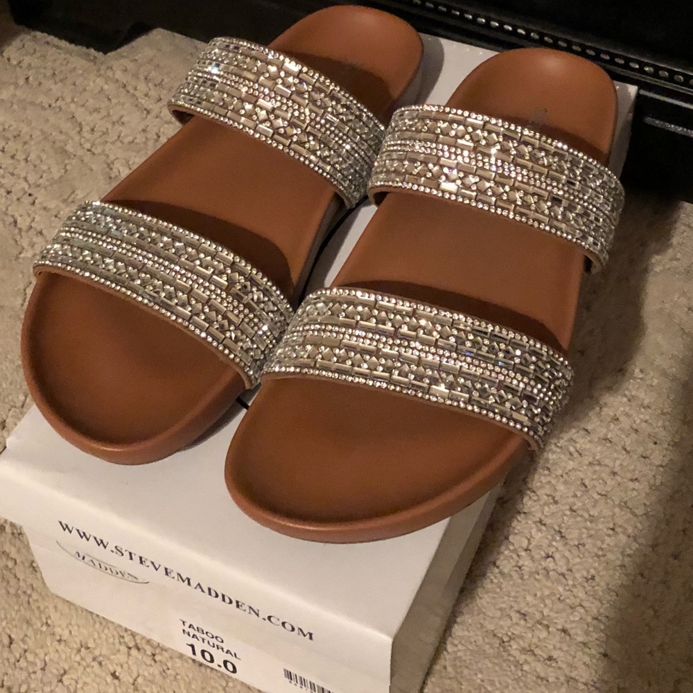 Steve Madden Taboo Bling Slides